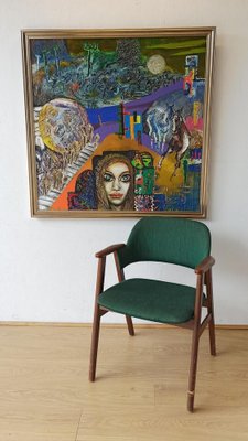 Barbara Urszula Piwarska, Composition, Oil on Canvas, 1970s-ZEF-1725001