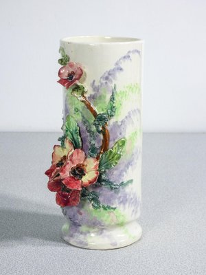 Barbotine Ceramic Vases, France, 1930s, Set of 2-OJE-2026423