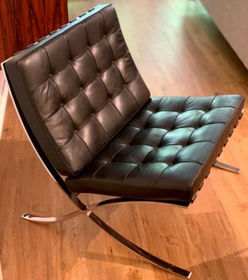 Barcelona Chair by Ludwig Mies van der Rohe for Knoll International, 1980s-JAG-951082