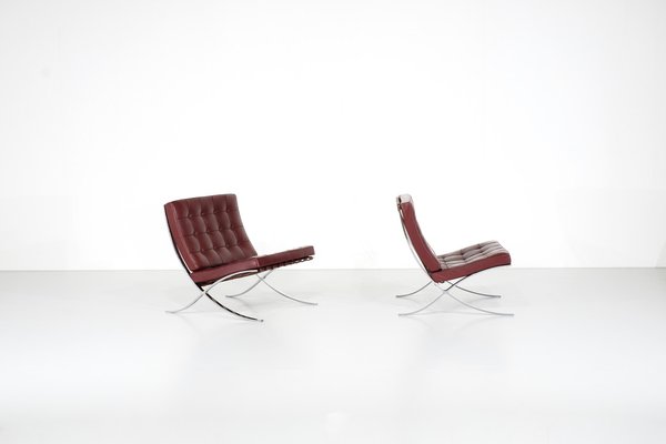 Barcelona Chairs by Ludwig Mies Van Der Rohe for Knoll, 1929, Set of 2-XGF-2016275