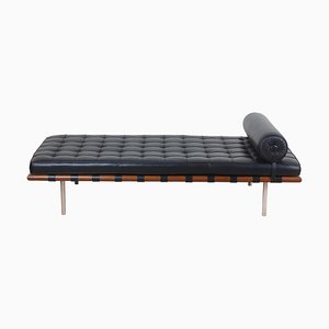 Barcelona Daybed in Black Leather by Ludwig Mies Van Der Rohe-MTD-1400210