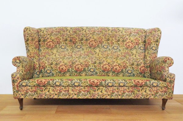 Baroque Armchairs and Sofa, 1950s, Set of 3-KNM-1007741