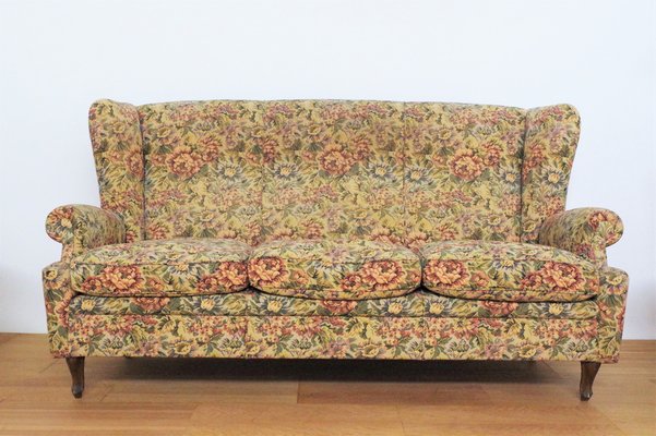 Baroque Armchairs and Sofa, 1950s, Set of 3-KNM-1007741