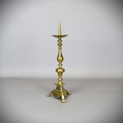 Baroque Bronze Candlestick, 1700s-AOU-1763107