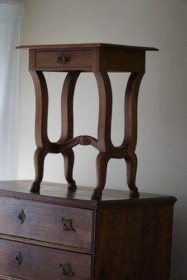 Baroque Carved Lion Feets Danish Console Table in Oak, 1890s-MXF-1720340