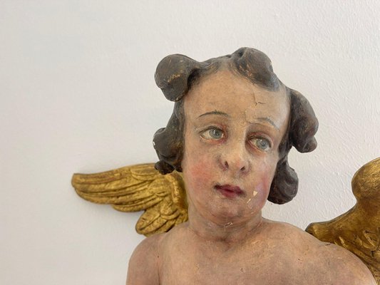 Baroque Carved Wood Angel-PXE-2039009