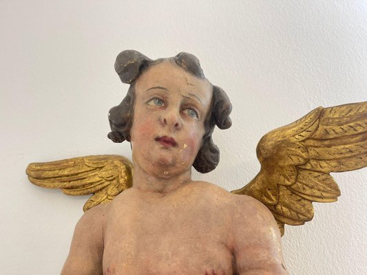 Baroque Carved Wood Angel-PXE-2039009