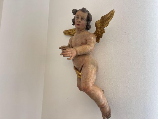 Baroque Carved Wood Angel-PXE-2039009