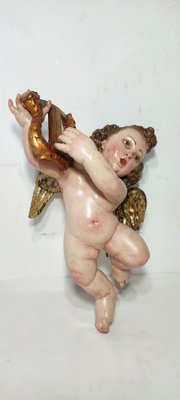 Baroque Cherub, 1700s, Painted & Gilded Chestnut-RGF-2043251