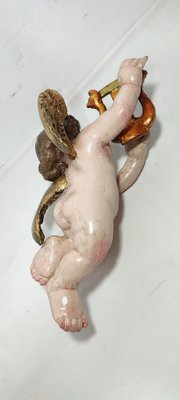 Baroque Cherub, 1700s, Painted & Gilded Chestnut-RGF-2043251