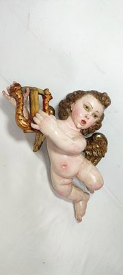 Baroque Cherub, 1700s, Painted & Gilded Chestnut-RGF-2043251