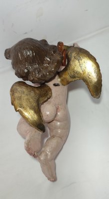 Baroque Cherub, 1700s, Painted & Gilded Chestnut-RGF-2043251