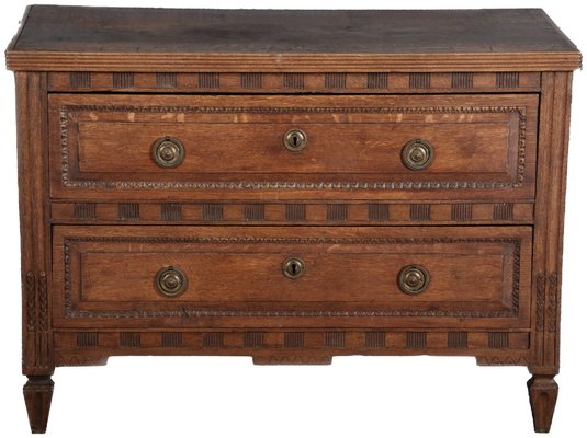 Baroque Chest of Drawers in Oak, 1780s-DXD-1790789