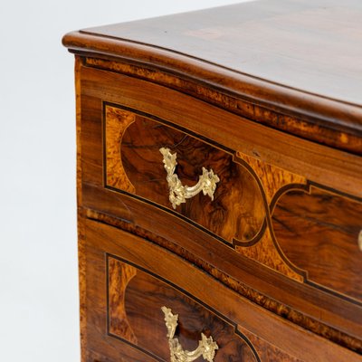 Baroque Chest of Drawers in Walnut with Bronze Fittings, 18th Century-VEI-1766011