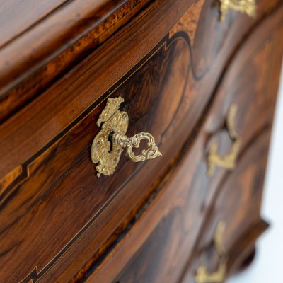 Baroque Chest of Drawers in Walnut with Bronze Fittings, 18th Century-VEI-1766011