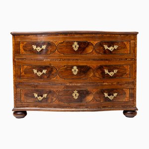 Baroque Chest of Drawers in Walnut with Bronze Fittings, 18th Century-VEI-1766011