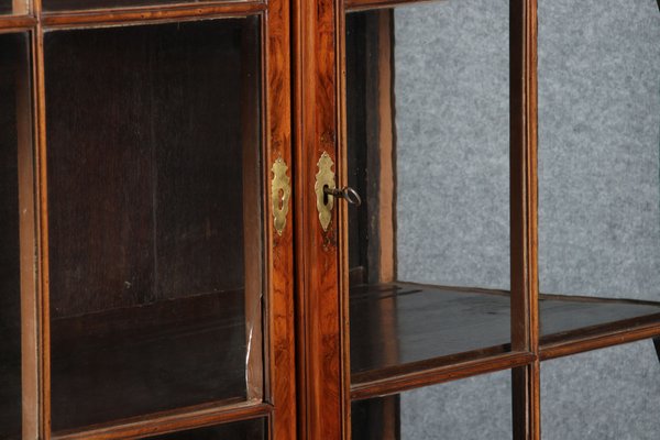 Baroque English Mahogany Showcases with Three Sides Glazed, 1800s-DXD-1703588