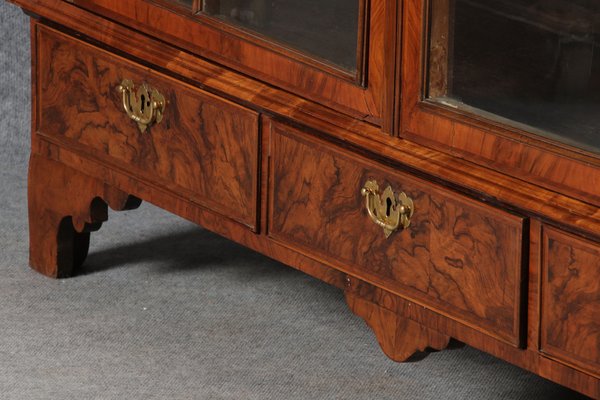 Baroque English Mahogany Showcases with Three Sides Glazed, 1800s-DXD-1703588