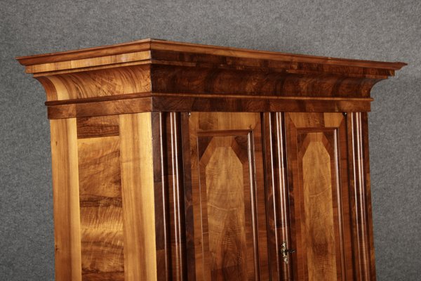 Baroque Half-Shaft Cabinet Walnut Veneered, 1750s-DXD-2033183