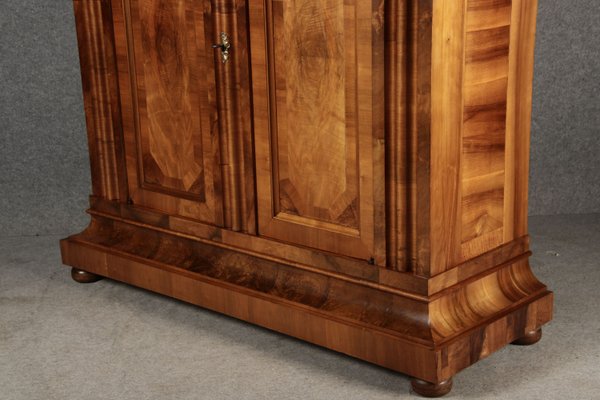 Baroque Half-Shaft Cabinet Walnut Veneered, 1750s-DXD-2033183