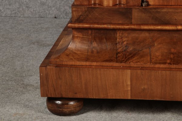 Baroque Half-Shaft Cabinet Walnut Veneered, 1750s-DXD-2033183