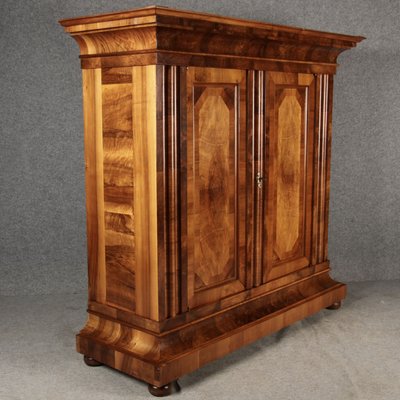 Baroque Half-Shaft Cabinet Walnut Veneered, 1750s-DXD-2033183