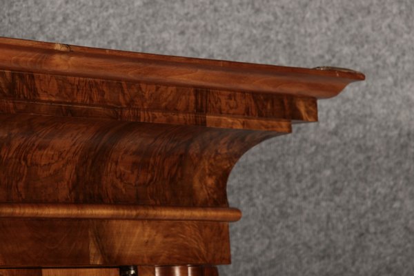 Baroque Half-Shaft Cabinet Walnut Veneered, 1750s-DXD-2033183