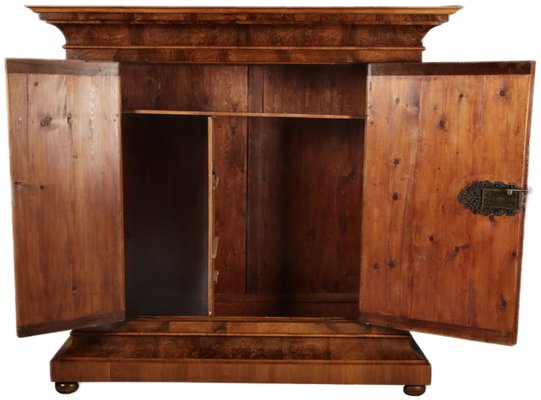 Baroque Half-Shaft Cabinet Walnut Veneered, 1750s-DXD-2033183