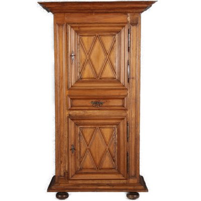 Baroque Narrow Cabinet in Walnut, France, 1700s-DXD-1790242