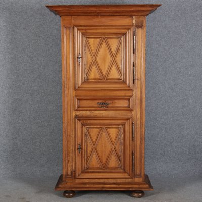 Baroque Narrow Cabinet in Walnut, France, 1700s-DXD-1790242