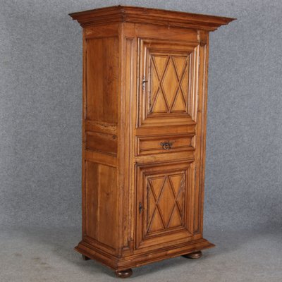 Baroque Narrow Cabinet in Walnut, France, 1700s-DXD-1790242