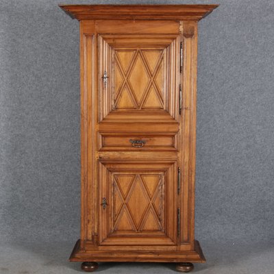 Baroque Narrow Cabinet in Walnut, France, 1700s-DXD-1790242