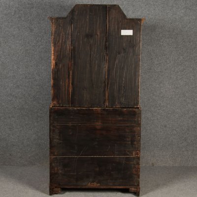 Baroque Narrow Secretary in Walnut Veneer, 18th Century-DXD-1790761