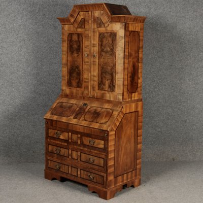 Baroque Narrow Secretary in Walnut Veneer, 18th Century-DXD-1790761