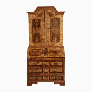 Baroque Narrow Secretary in Walnut Veneer, 18th Century-DXD-1790761