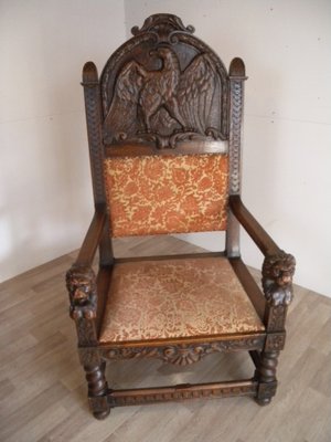 Baroque Renaissance Armchair with Eagle Lion, Dresden-FEO-1759369