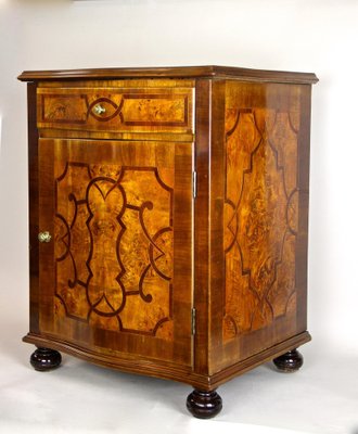 Baroque Revival Marquetry Half Cabinet, Austria, 1890s-TQA-1322219