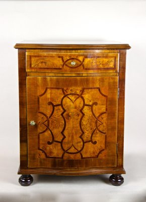 Baroque Revival Marquetry Half Cabinet, Austria, 1890s-TQA-1322219