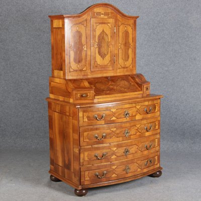 Baroque Secretaire in Walnut, 18th Century-DXD-1132913