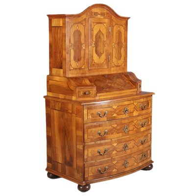 Baroque Secretaire in Walnut, 18th Century-DXD-1132913