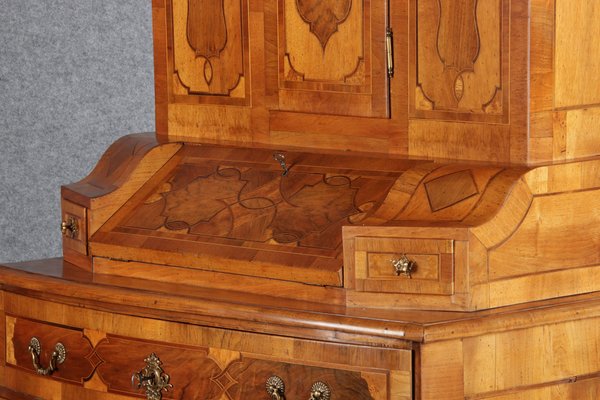 Baroque Secretaire in Walnut, 18th Century-DXD-1132913