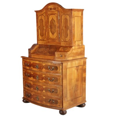 Baroque Secretaire in Walnut, 18th Century-DXD-1132913