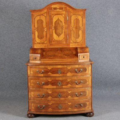 Baroque Secretaire in Walnut, 18th Century-DXD-1132913