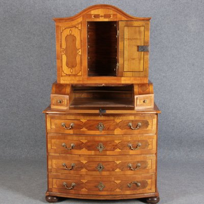 Baroque Secretaire in Walnut, 18th Century-DXD-1132913