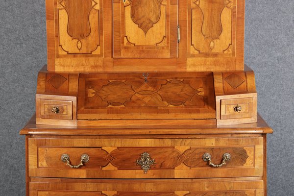 Baroque Secretaire in Walnut, 18th Century-DXD-1132913