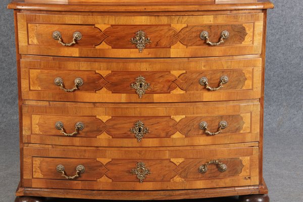 Baroque Secretaire in Walnut, 18th Century-DXD-1132913