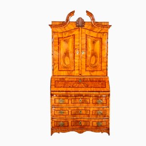 Baroque Secretaire in Walnut with Insertion Work, 18th Century-DXD-1132920