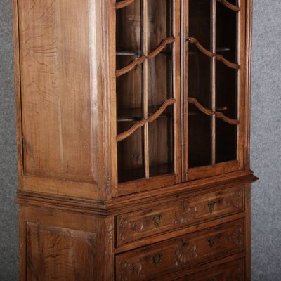 Baroque Showcase in Oak with Rocilla Carvings, 1760s-DXD-1703592