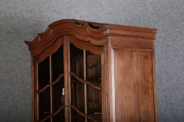 Baroque Showcase in Oak with Rocilla Carvings, 1760s-DXD-1703592