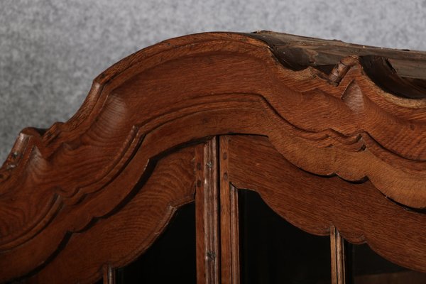 Baroque Showcase in Oak with Rocilla Carvings, 1760s-DXD-1703592